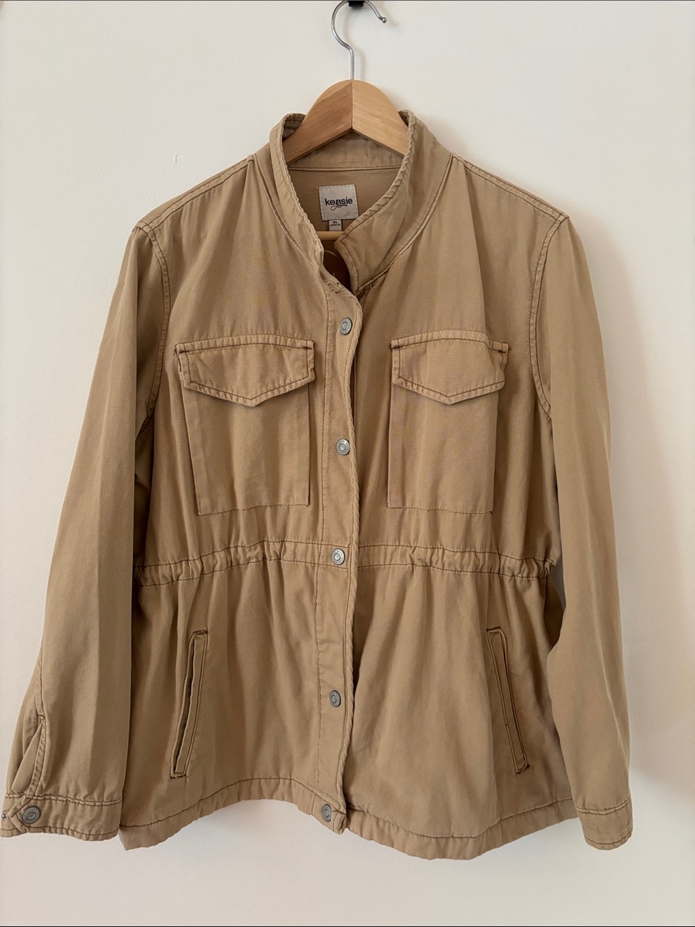 Ladies' Khaki Utility Jacket - Kenzie